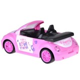 JOKO RC Auto Kabriolet so svetlom na diaľkové ovládanie pre dievčatá, ružové