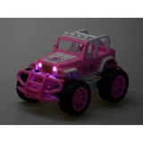 JOKO RC Auto Jeep Off-Road so svetlom na diaľkové ovládanie pre dievčatá, ružové