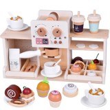 JOKO Detská Drevená Kaviareň, Cukráreň s Kávovarom, Pokladňou + zákusky, cupcakes, muffiny