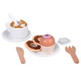 JOKO Detská Drevená Kaviareň, Cukráreň s Kávovarom, Pokladňou + zákusky, cupcakes, muffiny