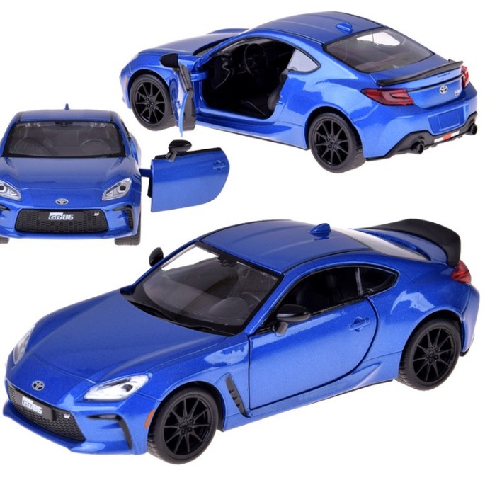 JOKO Kovový Model Auto Toyota GR86 1:28 so svetlom a zvukom, modré