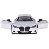 JOKO Kovový Model Auto BMW 3.0 CSL s otváracími dverami, so svetlom a zvukom, biele