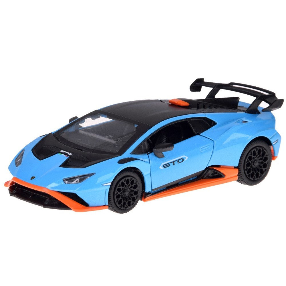 JOKO Kovové Auto Lamborghini Huracan STO so svetlom a zvukom 1:32, na batérie, modré