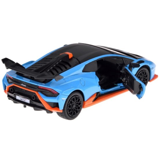 JOKO Kovové Auto Lamborghini Huracan STO so svetlom a zvukom 1:32, na batérie, modré