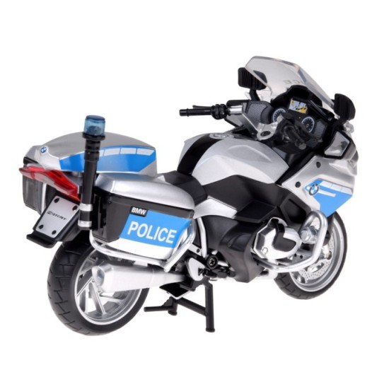 JOKO Kovový Model Policajná Motorka BMW R1250 RT-P 1:12, strieborná