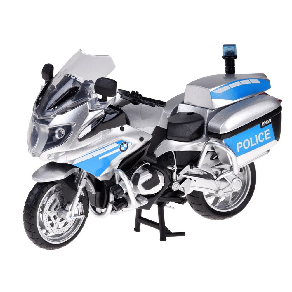 JOKO Kovový Model Policajná Motorka BMW R1250 RT-P 1:12, strieborná