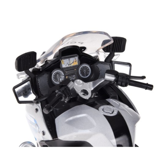 JOKO Kovový Model Policajná Motorka BMW R1250 RT-P 1:12, strieborná