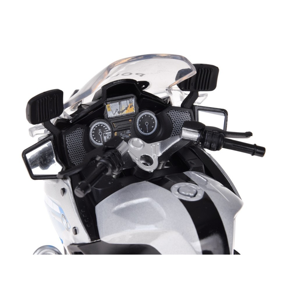 JOKO Kovový Model Policajná Motorka BMW R1250 RT-P 1:12, strieborná