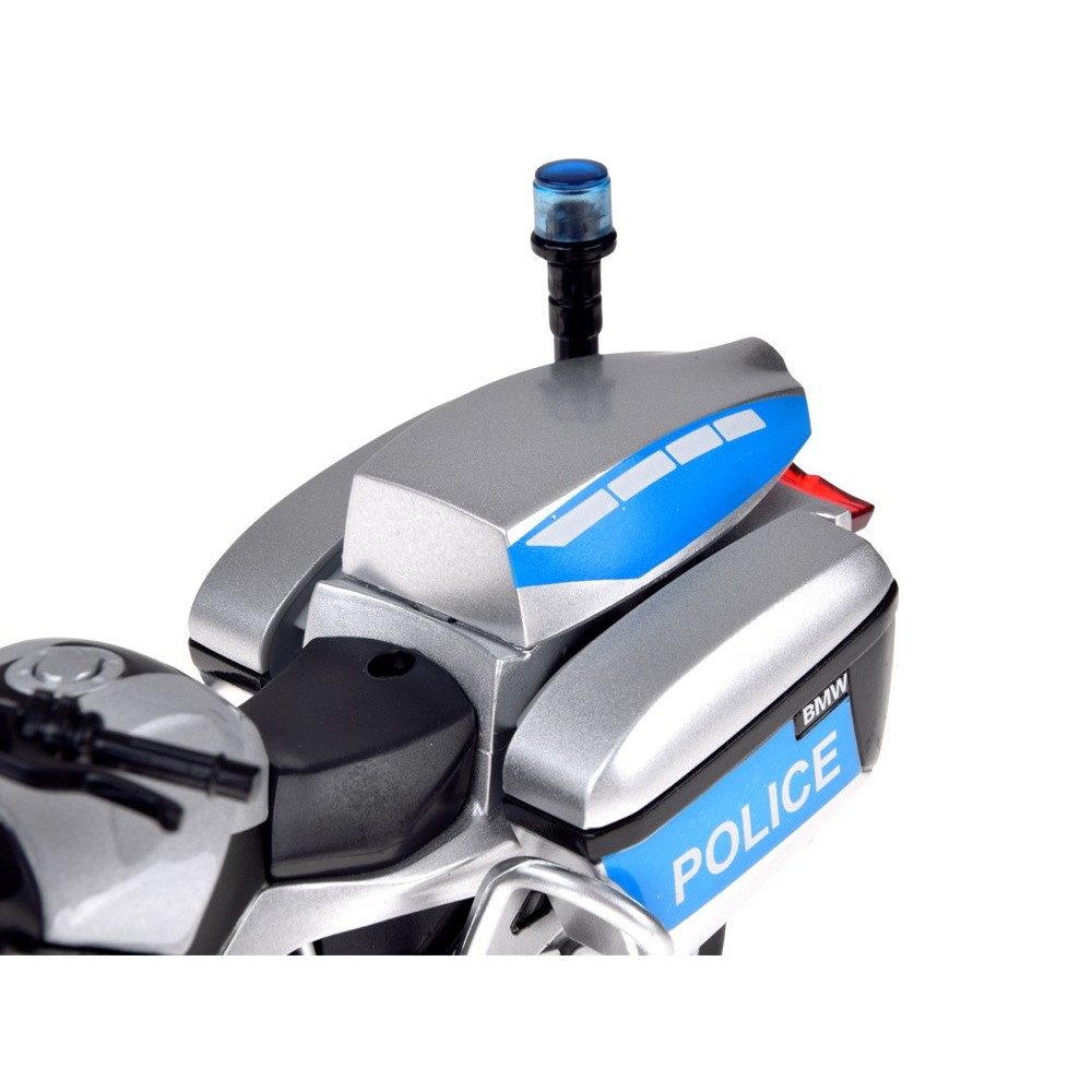 JOKO Kovový Model Policajná Motorka BMW R1250 RT-P 1:12, strieborná