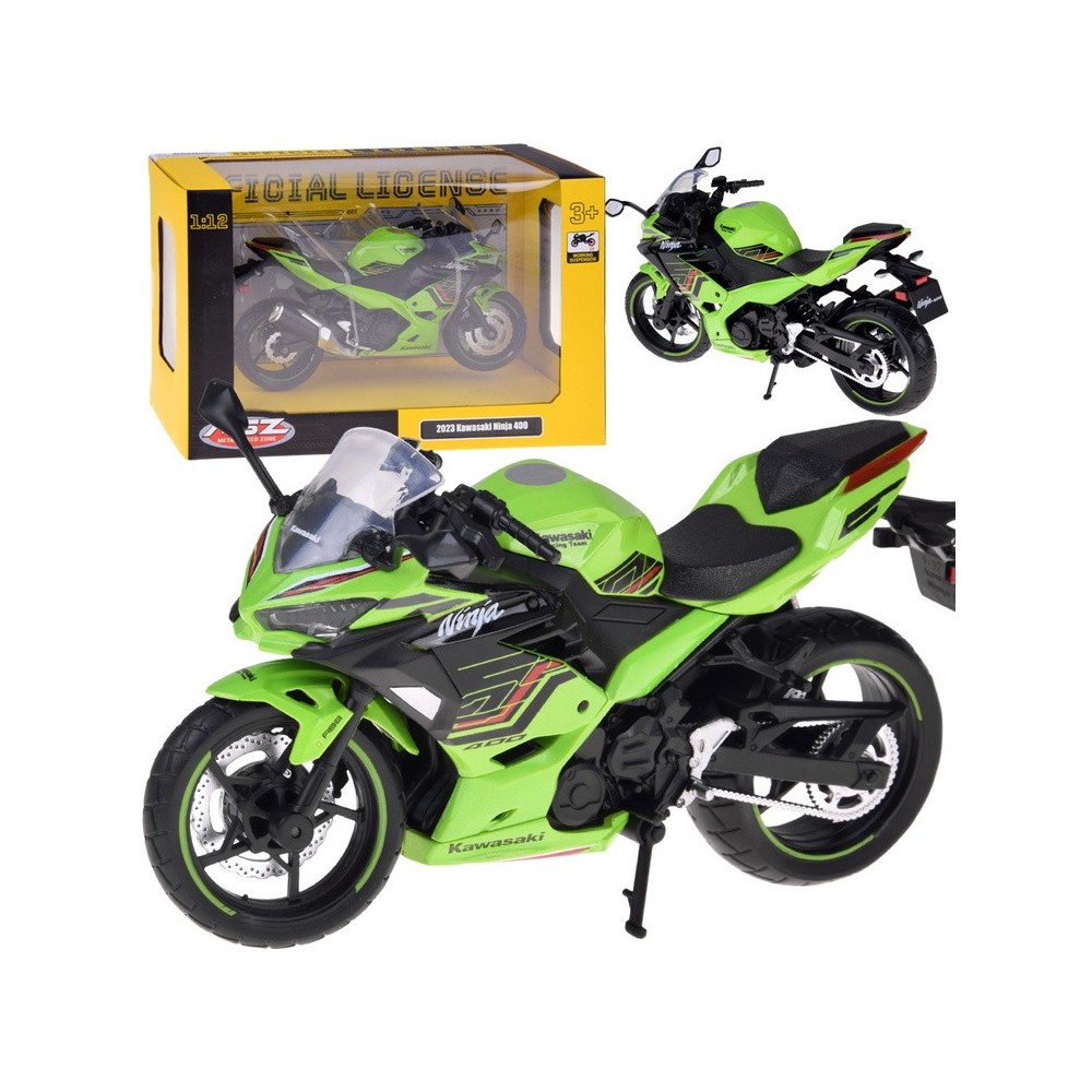 JOKO Kovový Model Motorka Kawasaki Ninja 400 2023 1:12, zelená