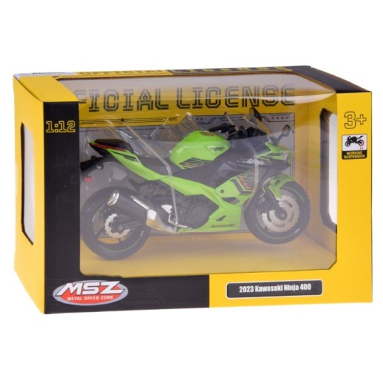 JOKO Kovový Model Motorka Kawasaki Ninja 400 2023 1:12, zelená