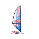 JOKO RC WINDSURFER plávajúci vo VODE na diaľkové ovládanie + Figúrka Windsurfera, nabíjačka, Led svetlo, modrý