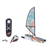 JOKO RC WINDSURFER plávajúci vo VODE na diaľkové ovládanie + Figúrka Windsurfera, nabíjačka, Led svetlo, zelený