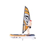 JOKO RC WINDSURFER plávajúci vo VODE na diaľkové ovládanie + Figúrka Windsurfera, nabíjačka, Led svetlo, žltý