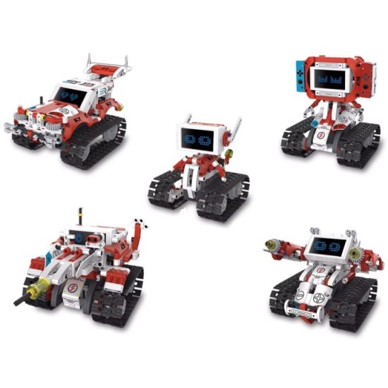 JOKO Technická stavebnica Robots Pro KY 5v1 s LED displejom na diaľkové ovládanie