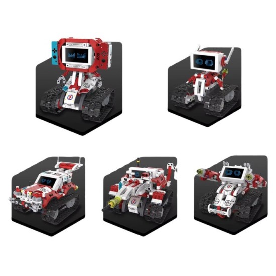 JOKO Technická stavebnica Robots Pro KY 5v1 s LED displejom na diaľkové ovládanie