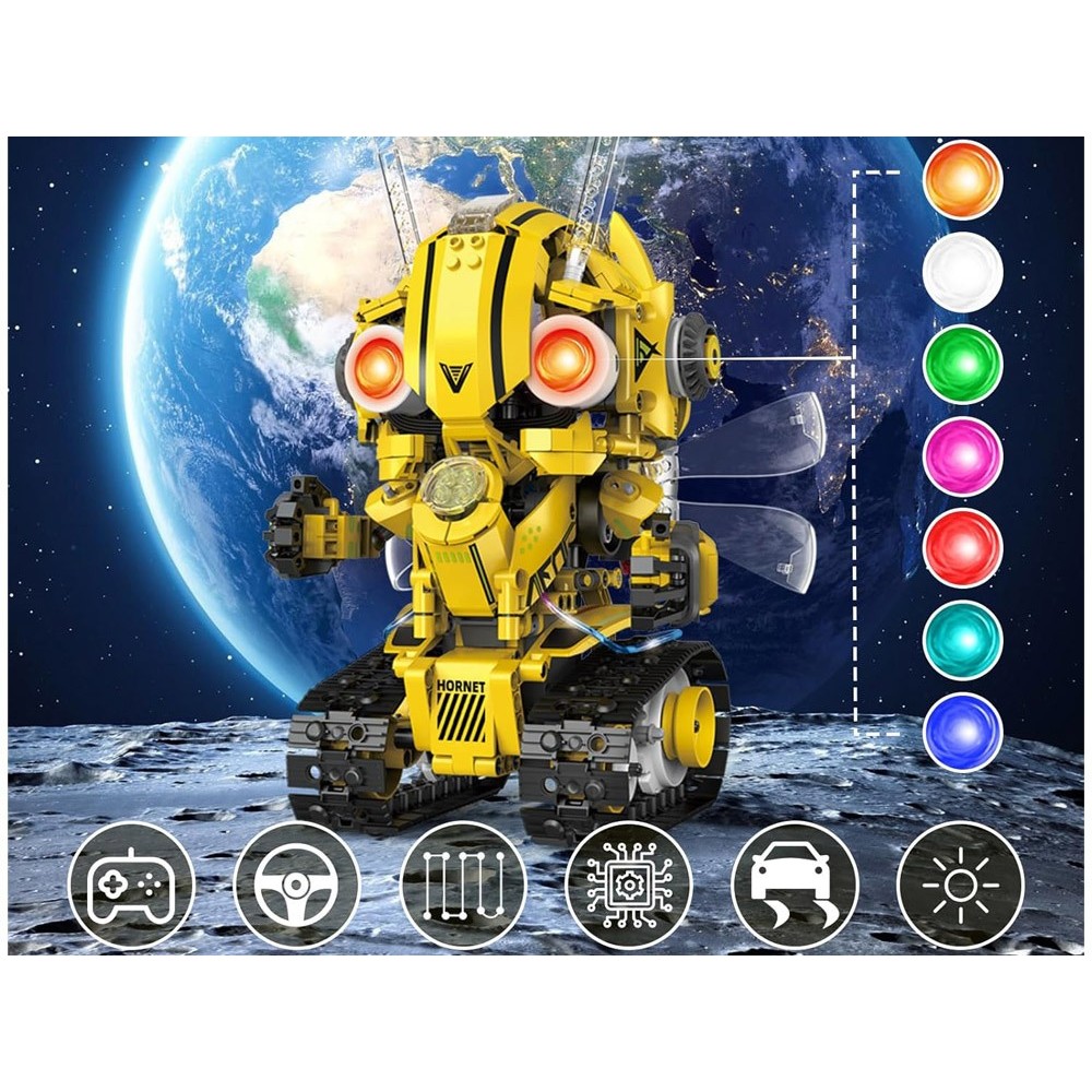 JOKO Technická stavebnica 5v1 Robot s LED svetlom na diaľkové ovládanie