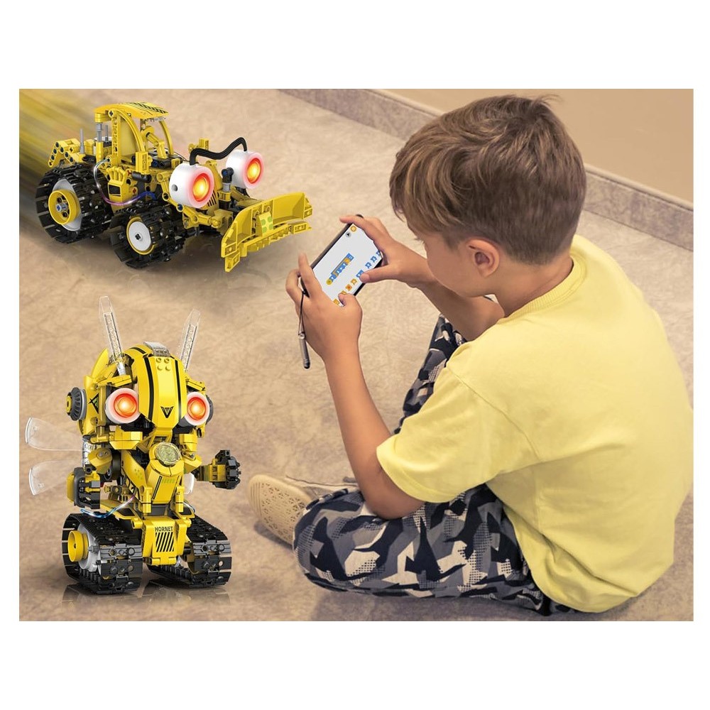 JOKO Technická stavebnica 5v1 Robot s LED svetlom na diaľkové ovládanie