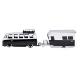 Maisto Sada Kovový Model Auto Volkswagen VAN Samba s Obytným Prívesom 1:64