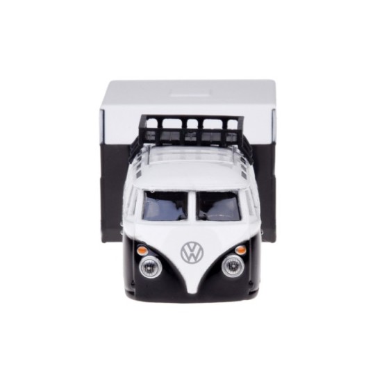 Maisto Sada Kovový Model Auto Volkswagen VAN Samba s Obytným Prívesom 1:64