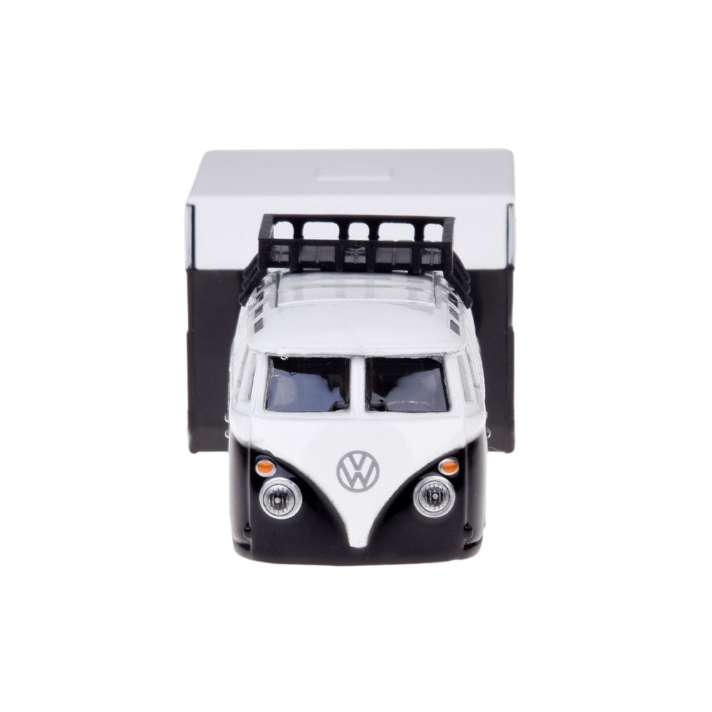Maisto Sada Kovový Model Auto Volkswagen VAN Samba s Obytným Prívesom 1:64