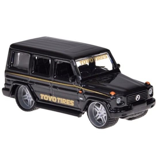 Maisto Sada 3v1 Kovové auto 1:64 Mercedes-Benz G 1988 a Kovové auto BMW M3 E30 s Prívesom, čierne