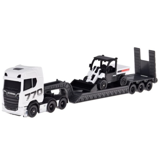 Maisto Licencovaná Sada Kovové auto SCANIA 770S 1:64 + Náves s Buldozérom
