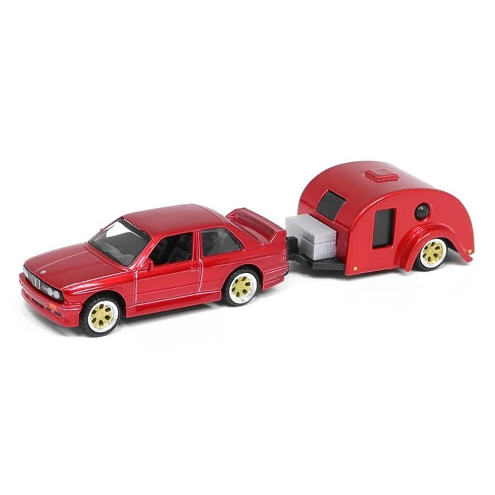 Maisto, Kovový licenciovaný model BMW M3 1988 s prívesom, 1:64