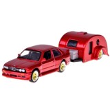 Maisto, Kovový licenciovaný model BMW M3 1988 s prívesom, 1:64