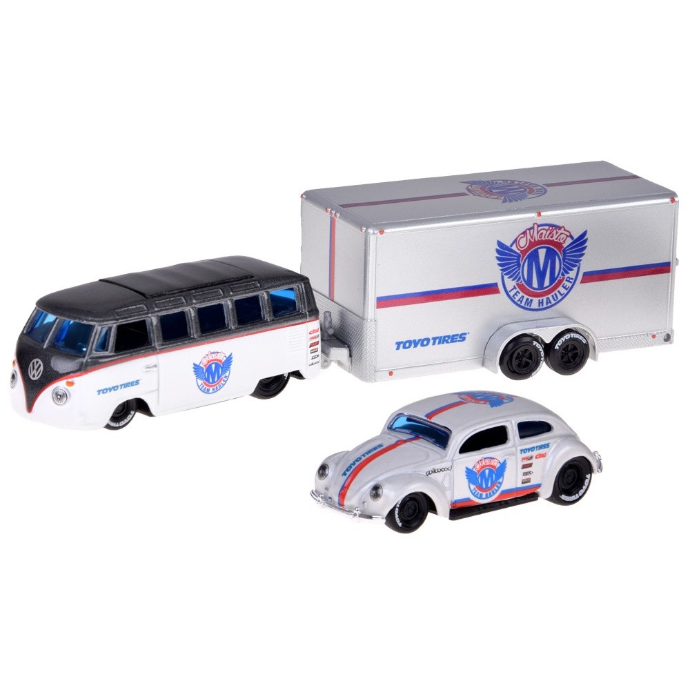 Maisto Kovové auto Volkswagen Van Samba i VW Beetle 1:64