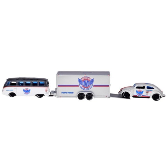 Maisto Kovové auto Volkswagen Van Samba i VW Beetle 1:64