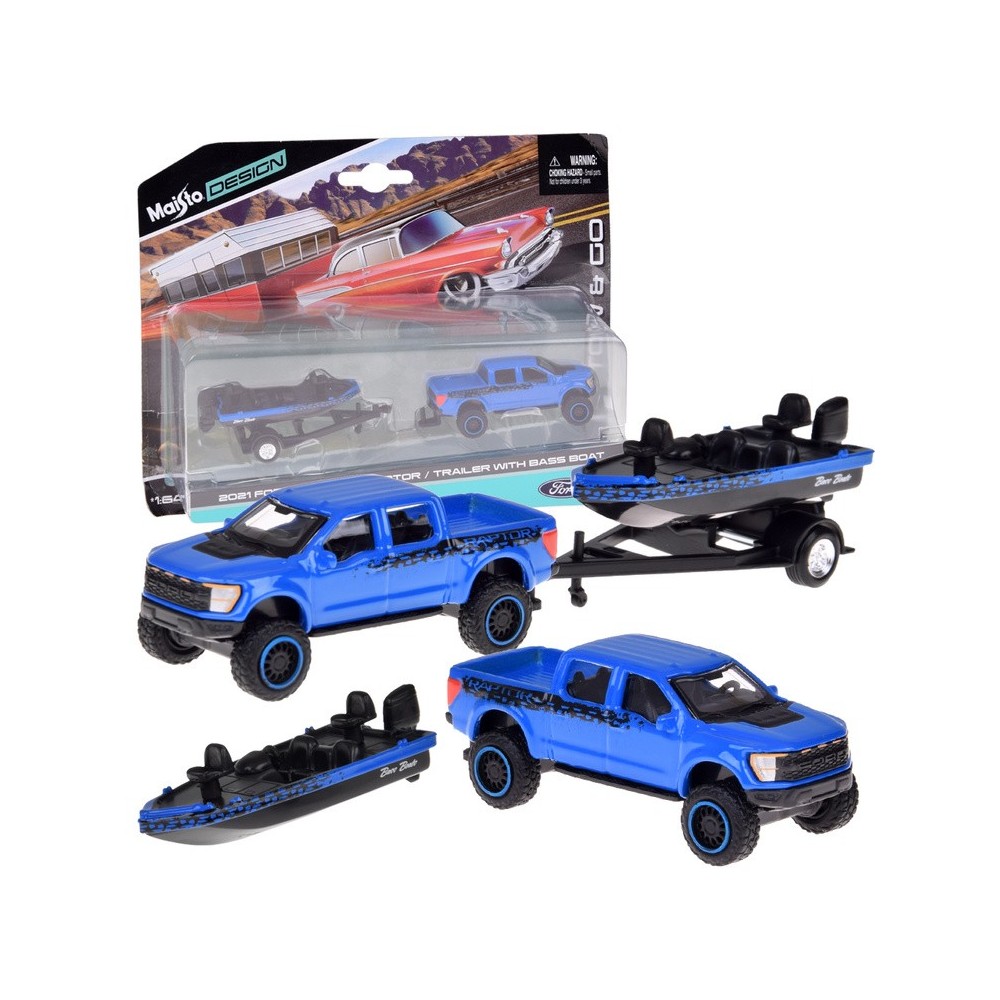 Maisto, Kovový model auta Ford F-150 SVT Raptor 2021, 1:64