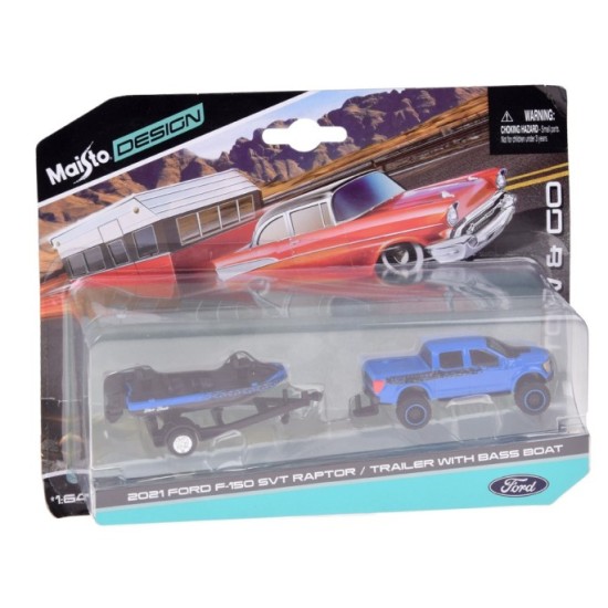 Maisto, Kovový model auta Ford F-150 SVT Raptor 2021, 1:64