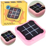JOKO Pamäťová Elektronická hra 4v1 piškvôrky, pexeso, Tic Tac Toe, ružová