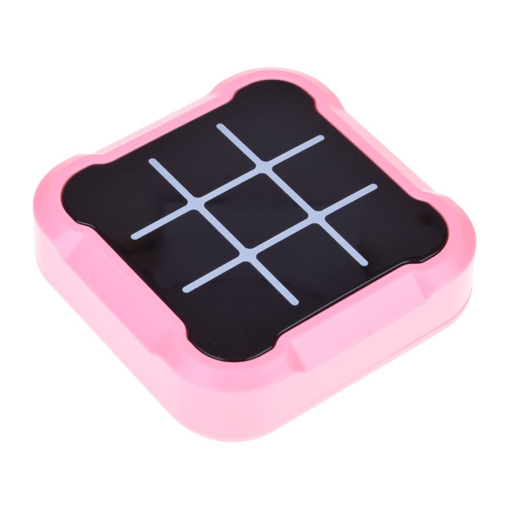 JOKO Pamäťová Elektronická hra 4v1 piškvôrky, pexeso, Tic Tac Toe, ružová