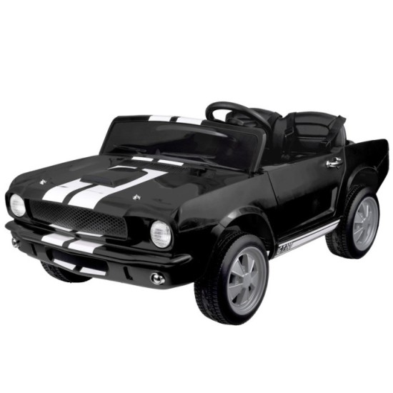 JOKO Elektrické autíčko Shelby GT 350 Klasik pre 2 deti, 2x200W 24V, dvojmiestne kožené sedadlo, nosnsosť 50kg, penové kolesá, č