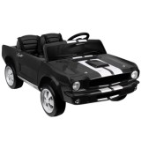 JOKO Elektrické autíčko Shelby GT 350 Klasik pre 2 deti, 2x200W 24V, dvojmiestne kožené sedadlo, nosnsosť 50kg, penové kolesá, č
