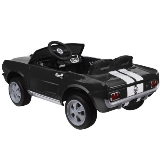 JOKO Elektrické autíčko Shelby GT 350 Klasik pre 2 deti, 2x200W 24V, dvojmiestne kožené sedadlo, nosnsosť 50kg, penové kolesá, č
