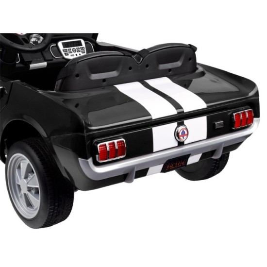 JOKO Elektrické autíčko Shelby GT 350 Klasik pre 2 deti, 2x200W 24V, dvojmiestne kožené sedadlo, nosnsosť 50kg, penové kolesá, č