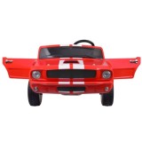 JOKO Elektrické autíčko Shelby GT 350 Klasik pre 2 deti, 2x200W 24V, dvojmiestne kožené sedadlo, nosnsosť 50kg, penové kolesá, č