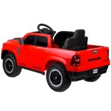 JOKO Elektrické autíčko RAM Pick-Up, penové kolesá, kožené sedadlo, červené