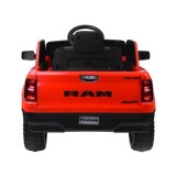 JOKO Elektrické autíčko RAM Pick-Up, penové kolesá, kožené sedadlo, červené