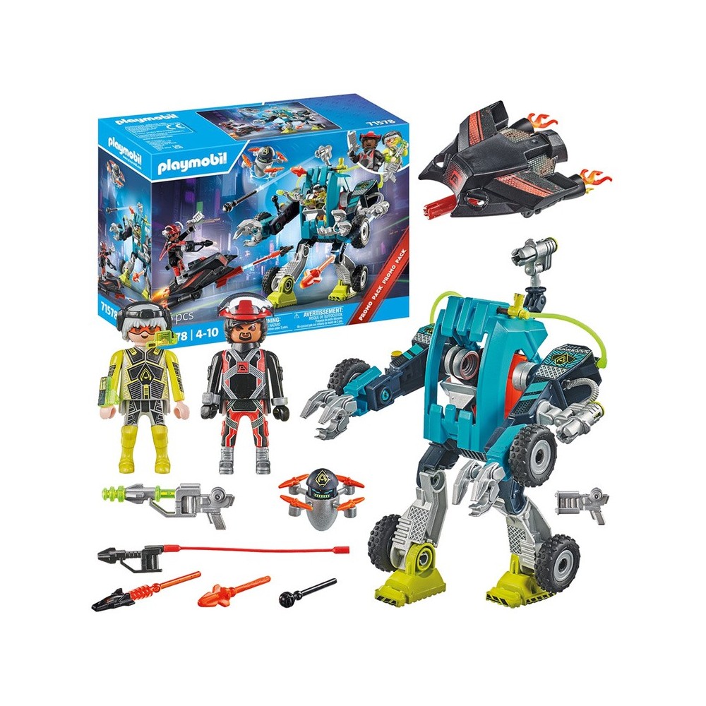 Playmobil 71578 Stavebnica Robot vs. Klzák 96ks