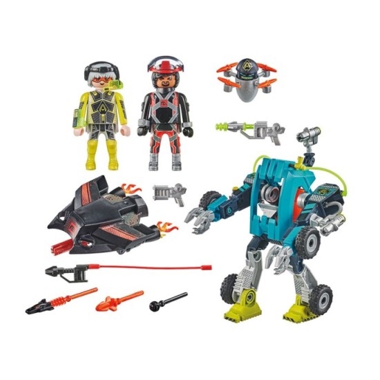 Playmobil 71578 Stavebnica Robot vs. Klzák 96ks