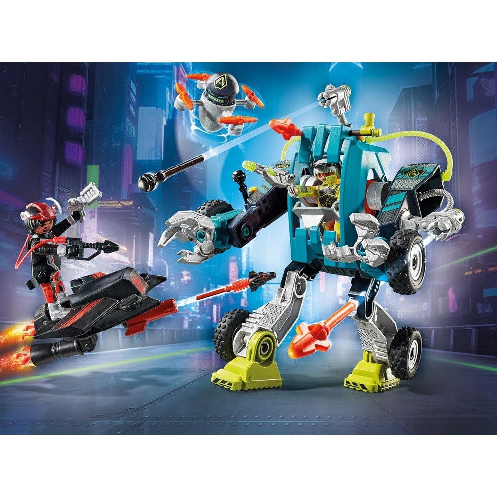 Playmobil 71578 Stavebnica Robot vs. Klzák 96ks