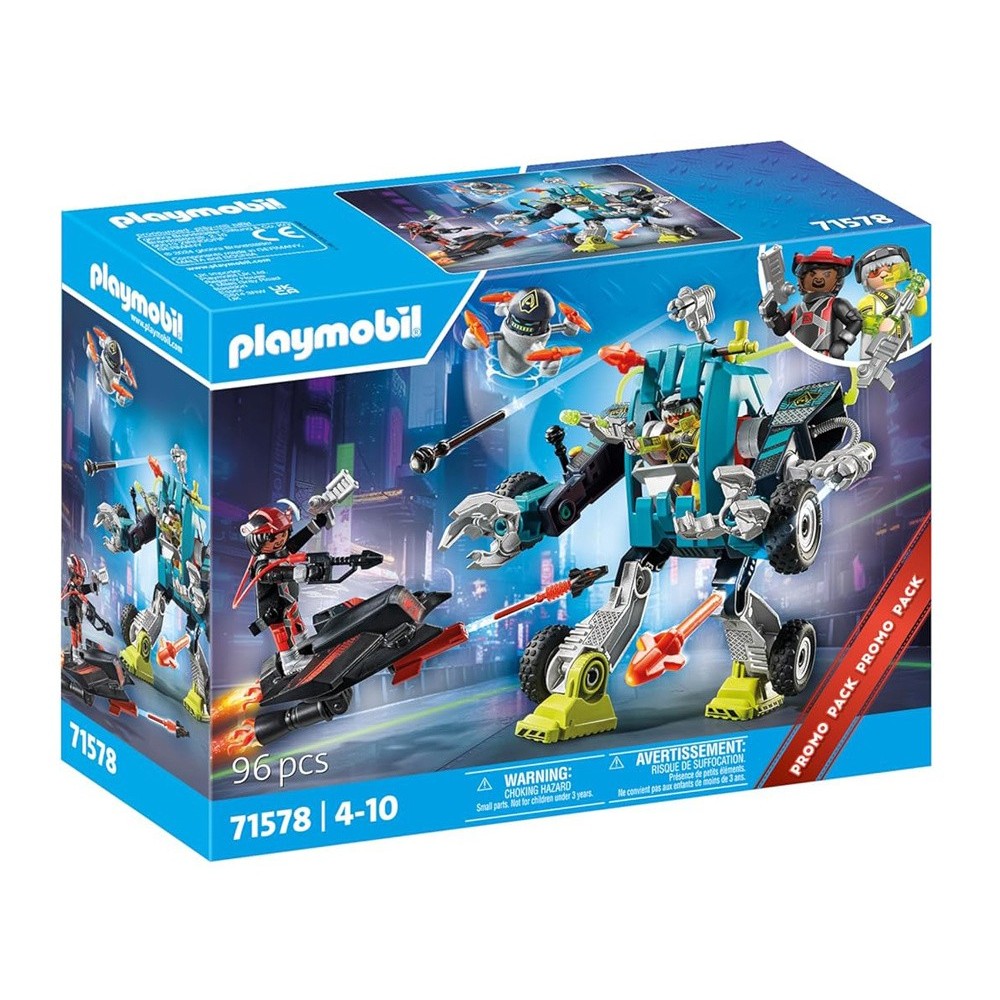 Playmobil 71578 Stavebnica Robot vs. Klzák 96ks