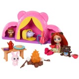 Mattel Enchantimals Sada Stanovania Výlet pod Stan, kemping bábika medveď ZA5995