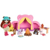 Mattel Enchantimals Sada Stanovania Výlet pod Stan, kemping bábika medveď ZA5995