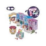 HASBRO My Little Pony Mini World Magic Crystal, Rozkladací, Kryštáľový domček s poníkmi, sada v kufríku 55ks + Farbu meniace kve