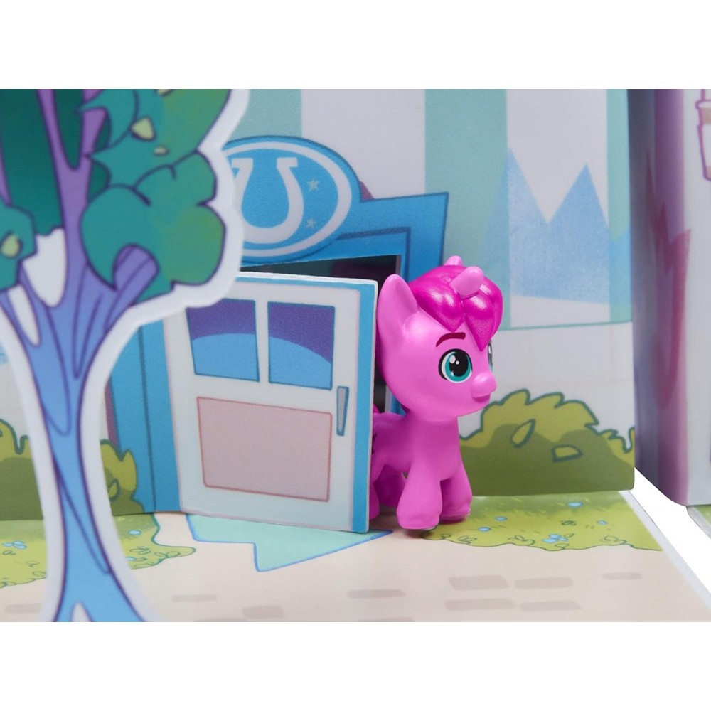 HASBRO My Little Pony Mini World Magic Crystal, Rozkladací, Kryštáľový domček s poníkmi, sada v kufríku 55ks + Farbu meniace kve